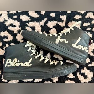 Gucci Black and White High-Top Sneakers